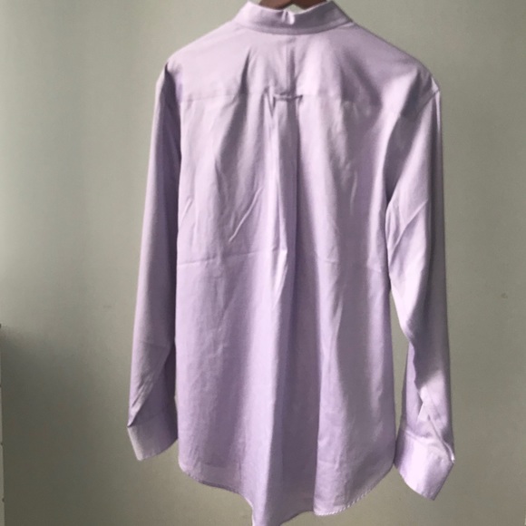 Merona Large 16 - 16 1/2 Purple Button Front Shirt - Picture 2 of 6
